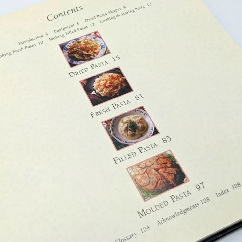 Williams Sonoma TIME LIFE Pasta Cookbook 90s Vintage